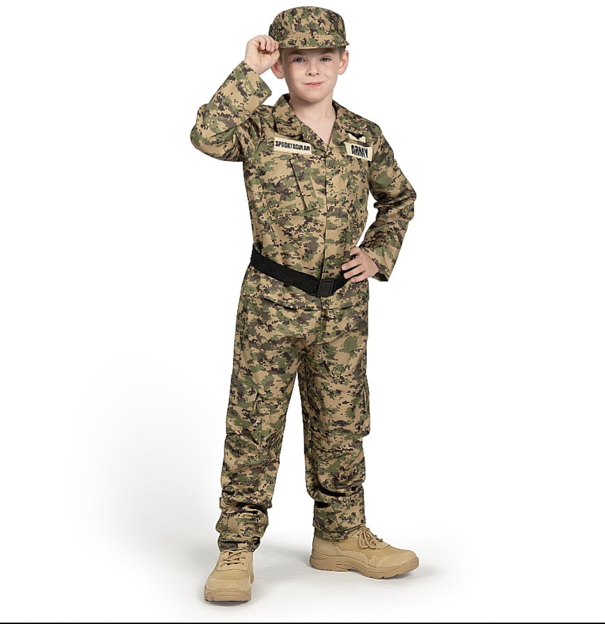 Military kids costume